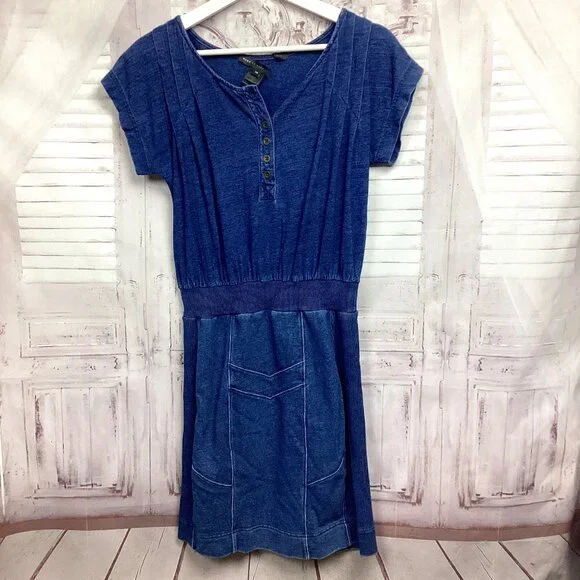 white christmas dresses Little Marc Jacobs Soft Denim Detail Dress – Petit Mignon